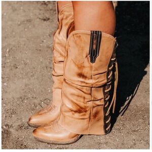 Freebird by Steven Tan Lace Up Jules Boots